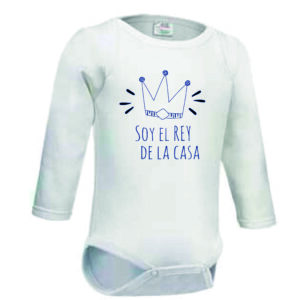 Body Personalizado con nombre "Soy el rey de la casa"