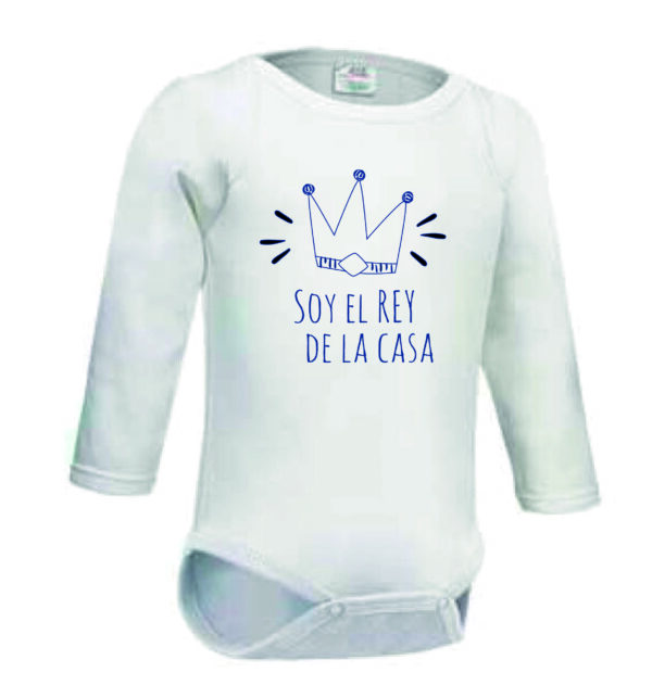 Body Personalizado con nombre "Soy el rey de la casa"
