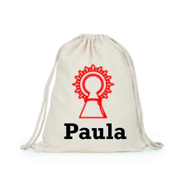 Mochila de cordones personalizada para fiestas del Pilar - Imagen 3