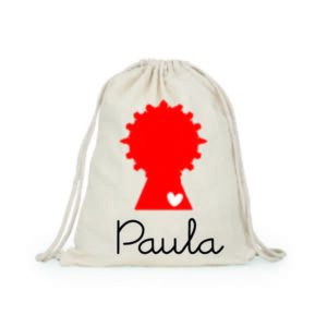 Mochila de cordones personalizada para fiestas del Pilar