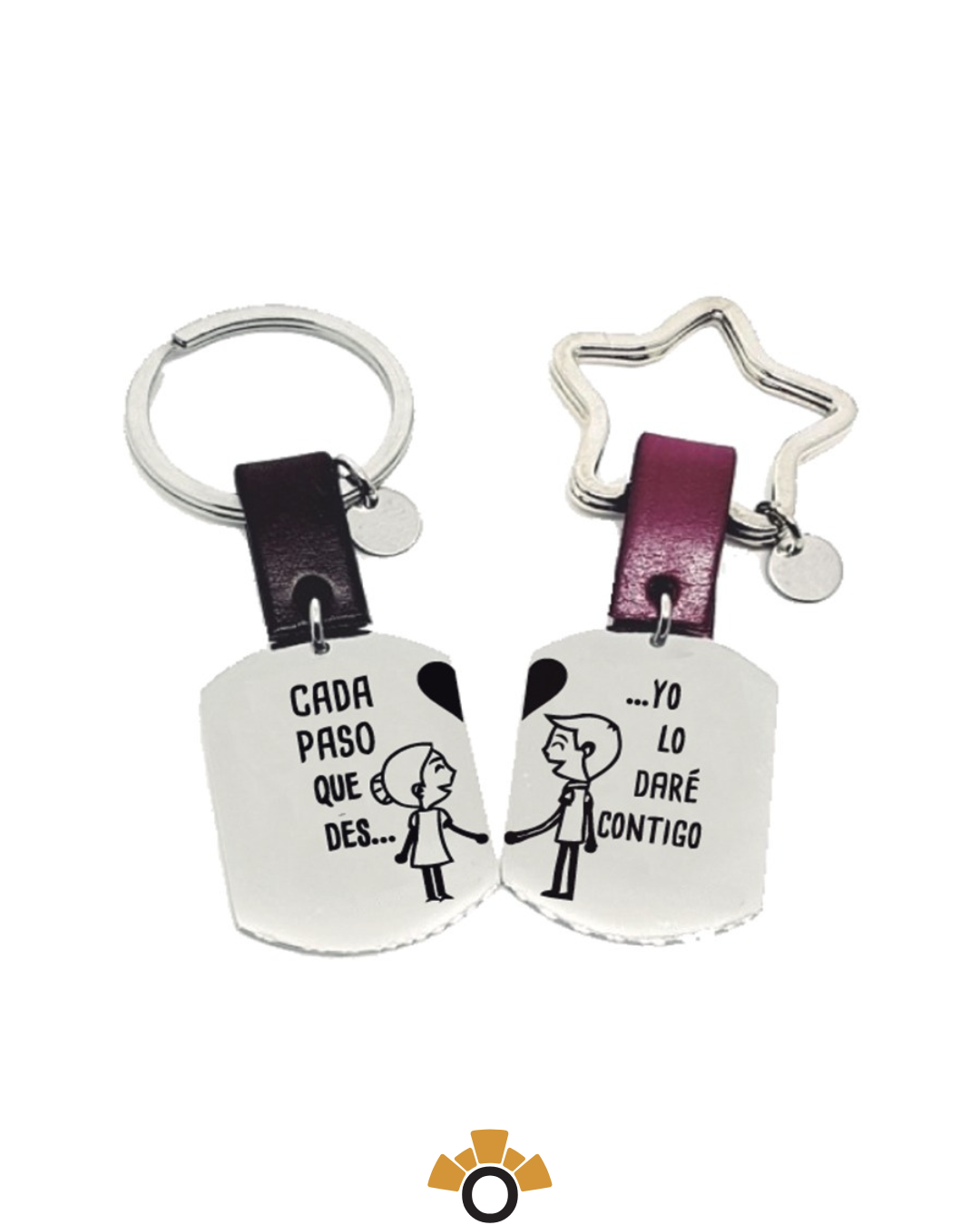 Llaveros para Parejas | Grabado Láser Especial